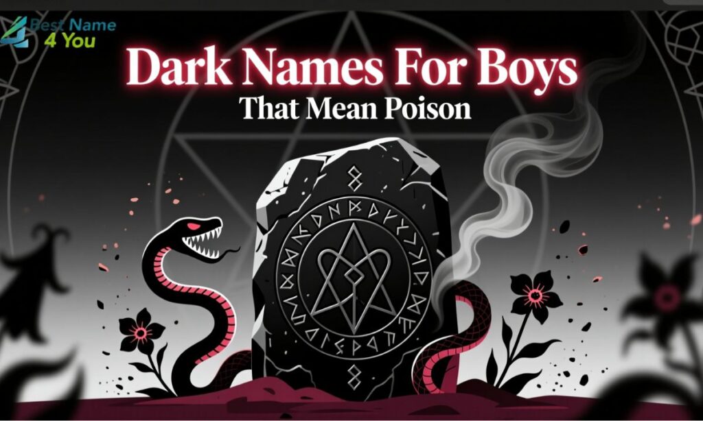 Dark Names For Boys That Mean Poison