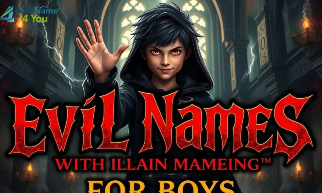 Evil Names with Villain Meanings for Boysl