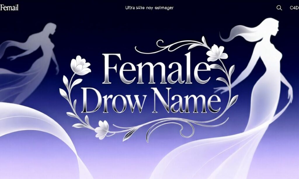 Female Drow Name