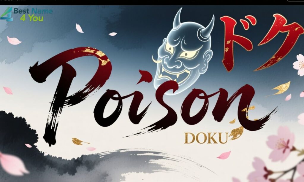 Japanese Names That Mean Poison