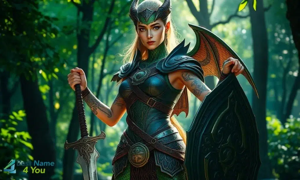 woman dragon