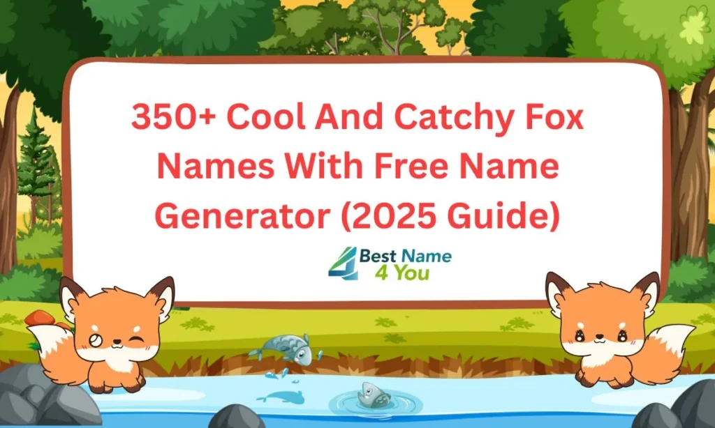Fox Names With Free Name Generator