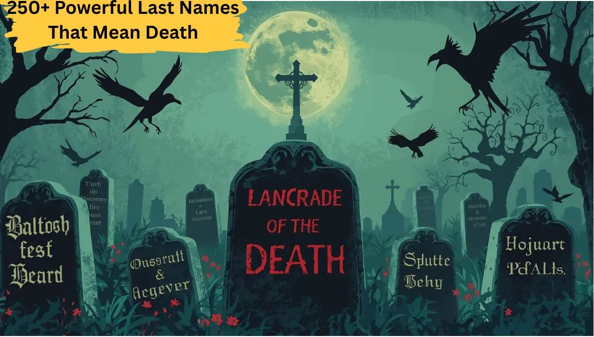 250+ Powerful Last Names That Mean Death