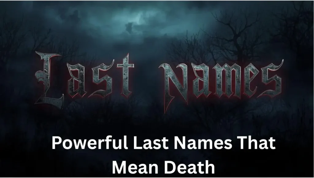 Powerful Last Names That Mean Death